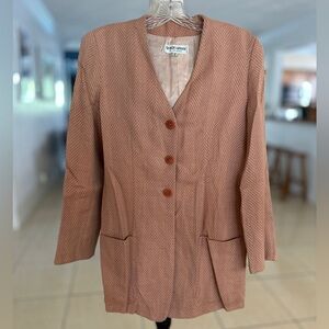 Giorgio Armani Brown Blazer Structured Suit Jacket